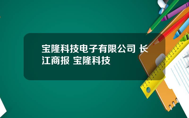 宝隆科技电子有限公司 长江商报 宝隆科技